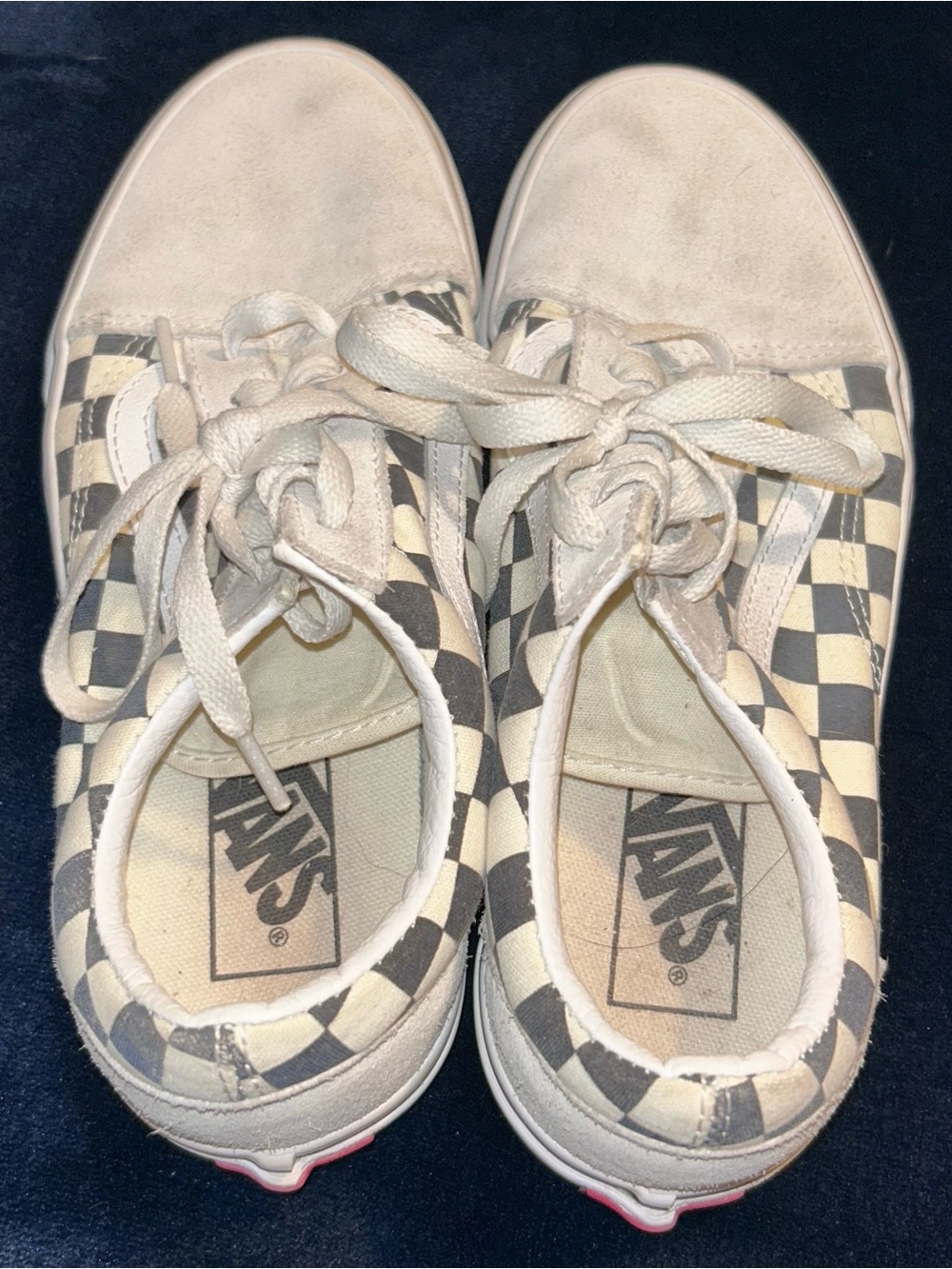 Vans Old Skool Checkerboard Sneakers Women’s 7.5 – Well Loved / Needs Cleaning